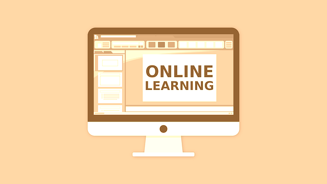 Ecran ordinateur Online Learning